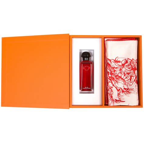 hermes perfume gift set|hermès rhubarb gift set.